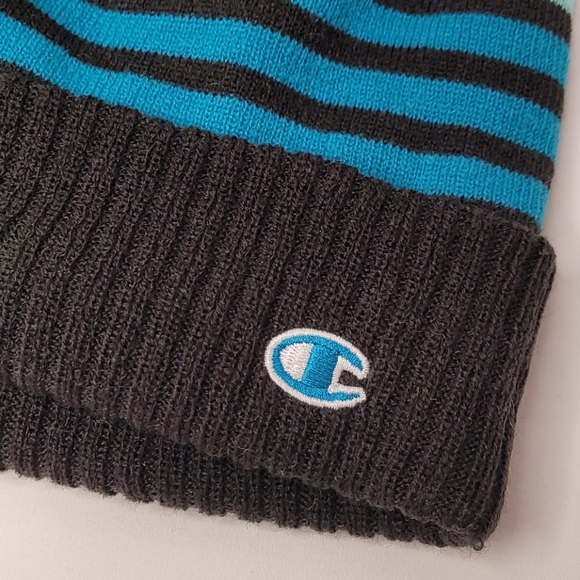 💰NWT! CHAMPION ▪︎ STRIPED HAT AND GLOVE SET ▪︎ ONE SIZE - Picture 4 of 8